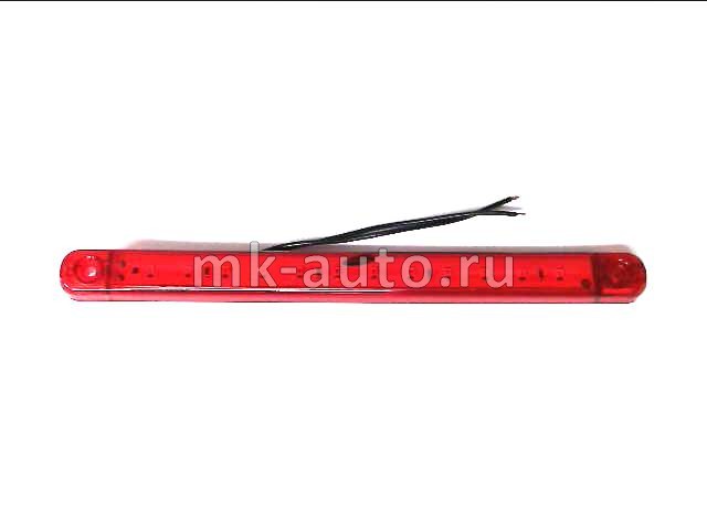 Контурный фонарь диодный красный (24В) 12 диода 170-02-12 LED (К)